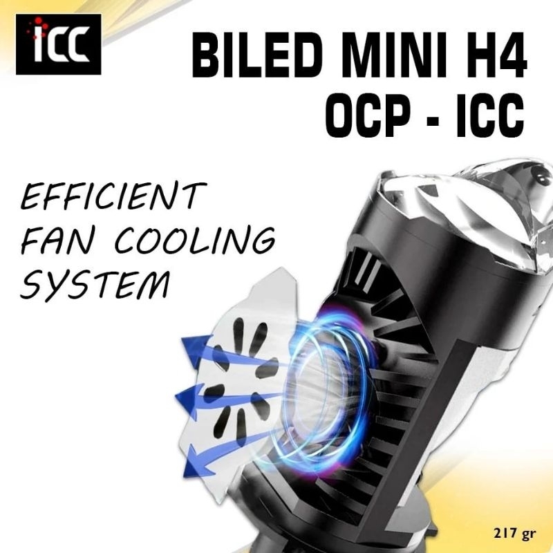 BI-LED MINI LASER H4 35 WATT ICC ยี่ห้อ