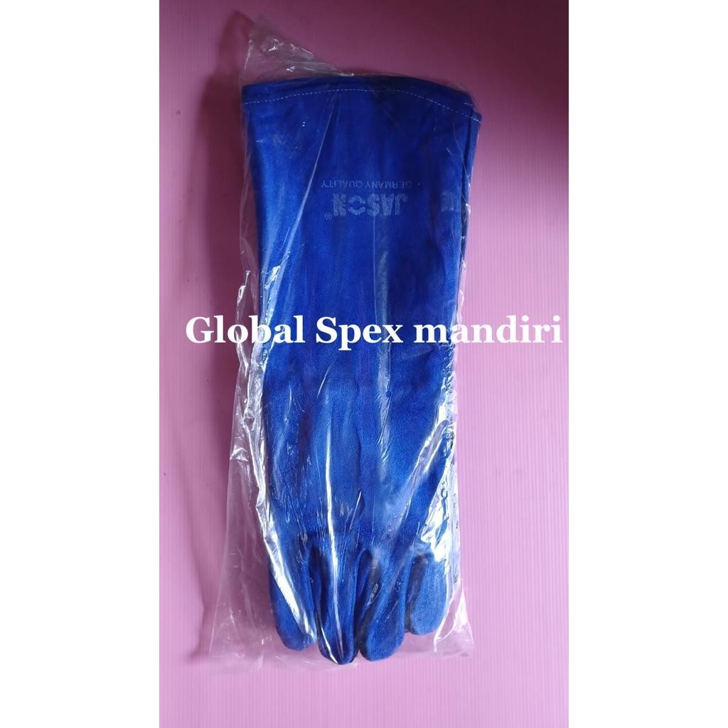 JASON ถุงมือหนังสีเหลืองขนาด 18" ถุงมือหนังWELDING