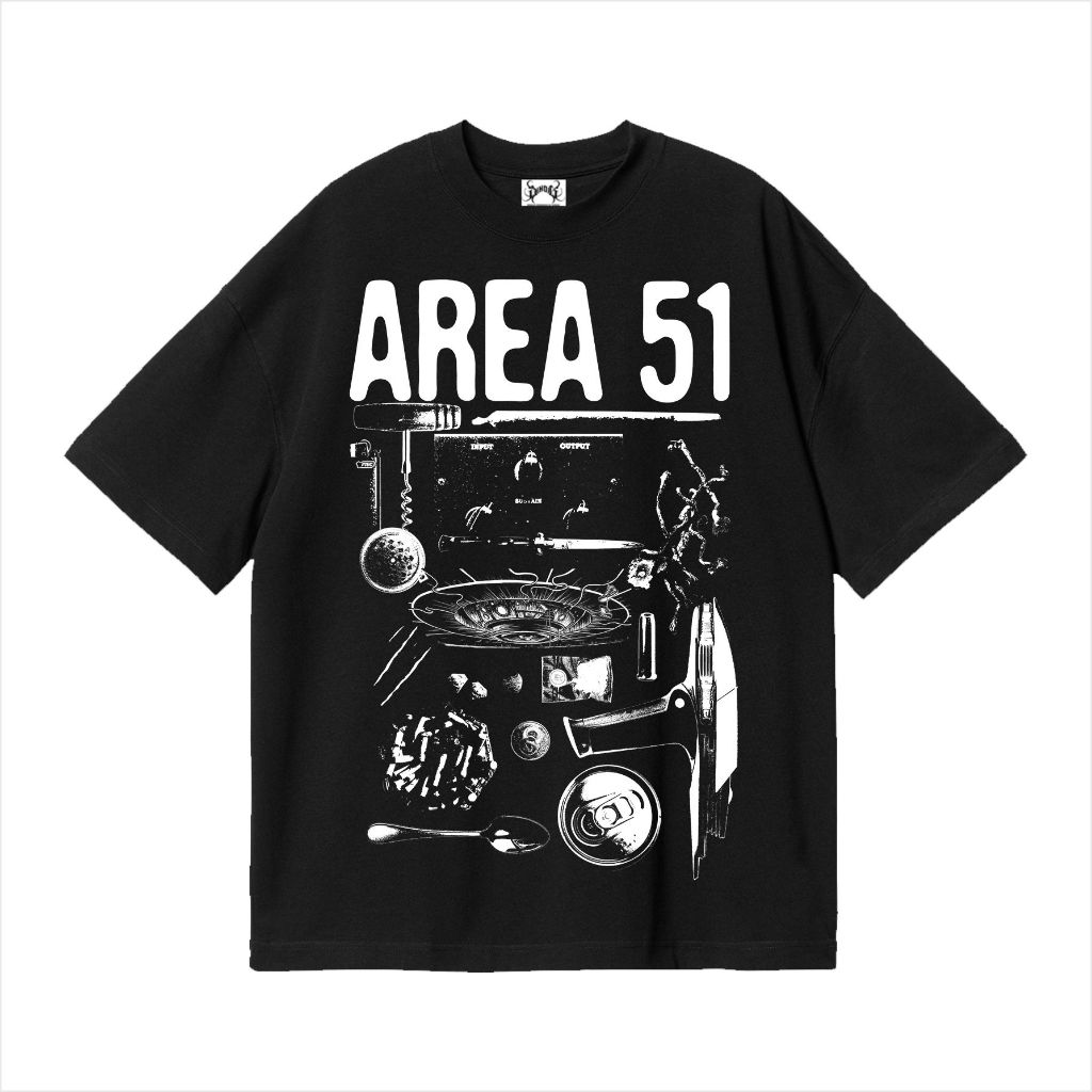 เสื้อยืด Sinoig / WASHING KAOS OVERSIZE AREA 51