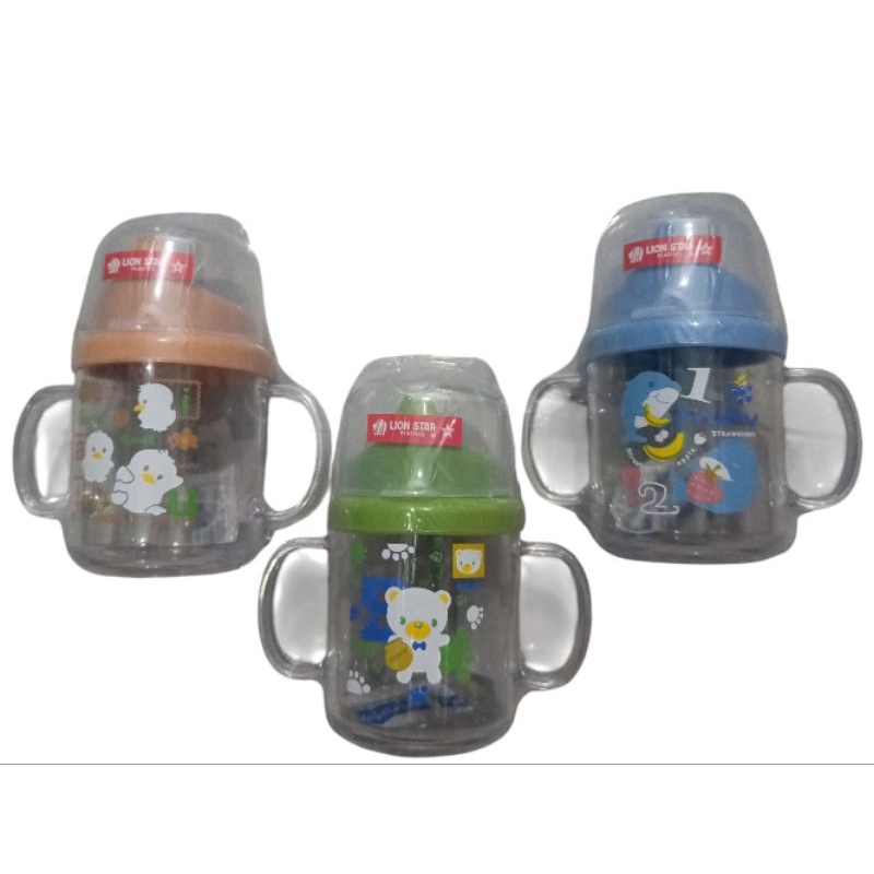แก้วขวดน้ําดื่มเด็ก Lion star 240 ml GL - 34 สีสุ่ม