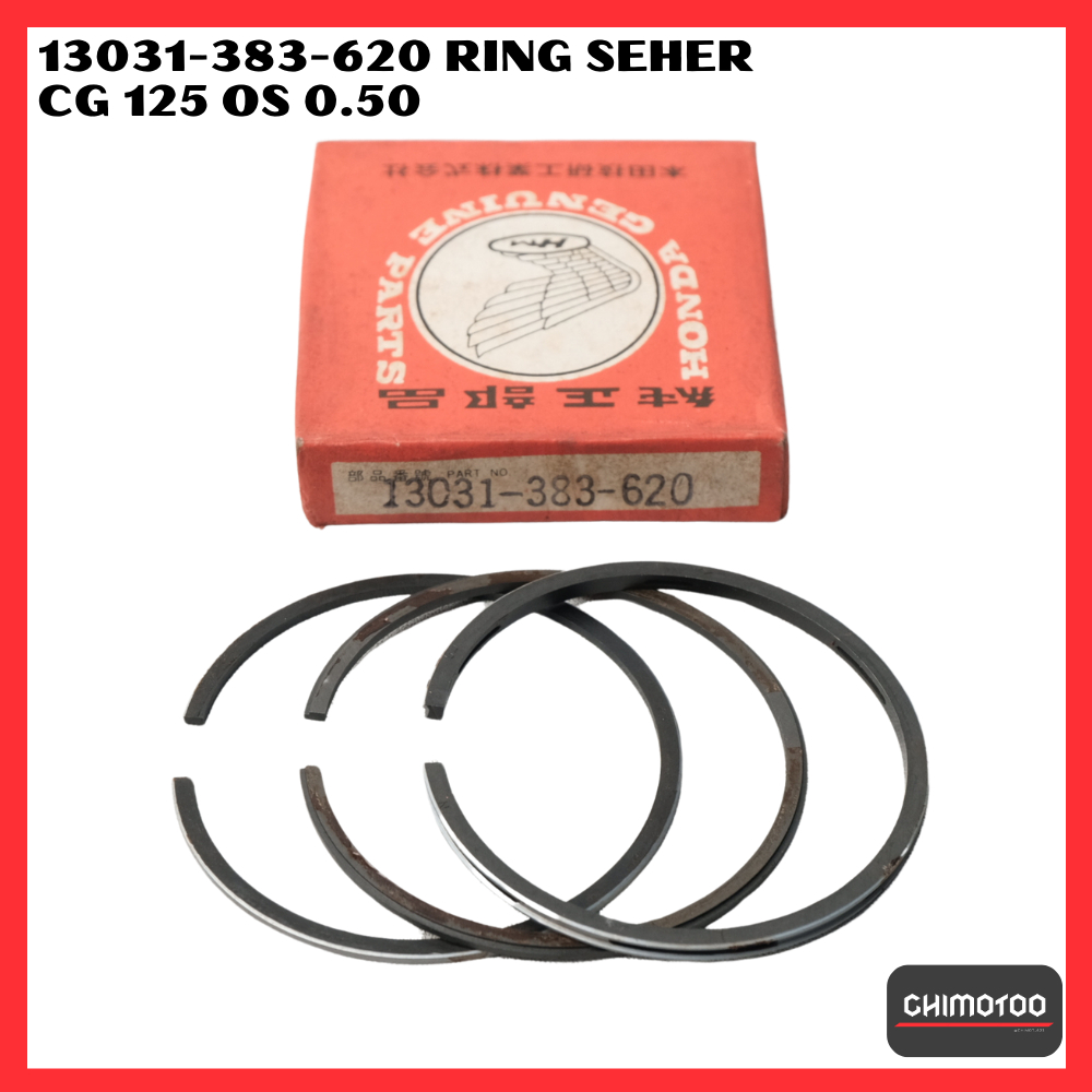 13031-383-620 Honda Cg125 Cg 125 Os Oversize 0.50 แหวนลูกสูบ