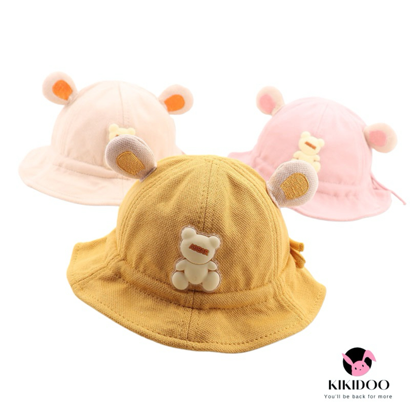 KKD FASHION BABY BUCKET HAT พร้อม 3D BEAR MOTIF TP43