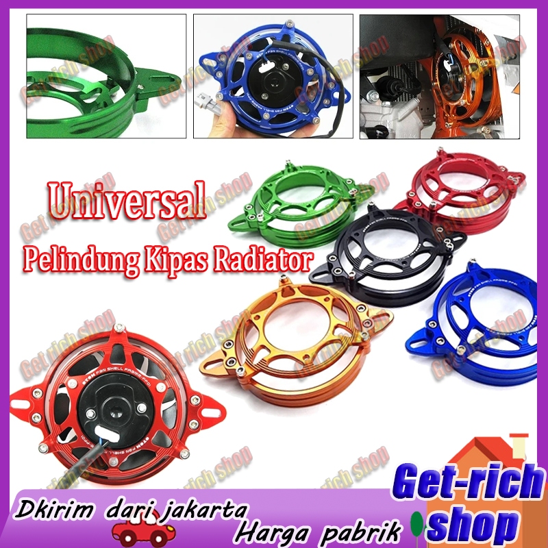 Universal CNC หม้อน้ําพัดลม protector มอเตอร์พัดลมหม้อน้ํากรอบพัดลมหม้อน้ําหม้อน้ํา gsx vario Auto พ