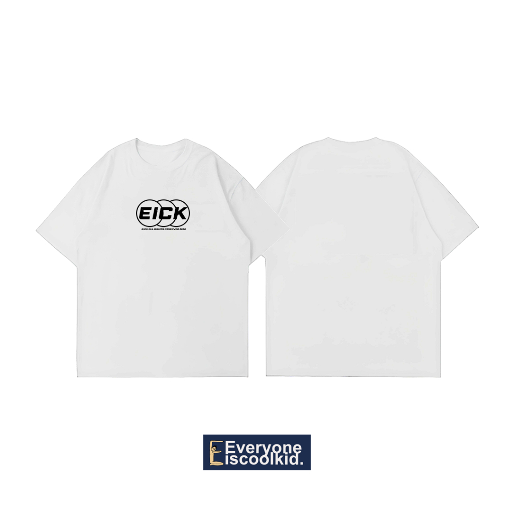 KATUN DISTRO MENS T-SHIRTS / EVERYONEISCOOLKIDS / COMBED COTTON / 24S / WHITE - FONT 3