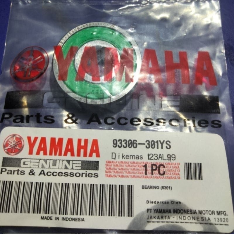 HIJAU Bearing 6301 yamaha แบริ่ง green yamaha 6301 แบริ่ง 6301