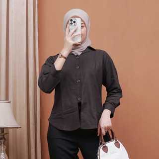 Amary Top Outer Linen Atasan Wanita / Kemeja Wanita Oversized Linen