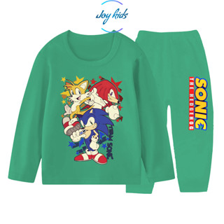 Joy Kids Sonic ชุดนอนแขนยาวสําหรับเด็กอายุ 1-10 ปี