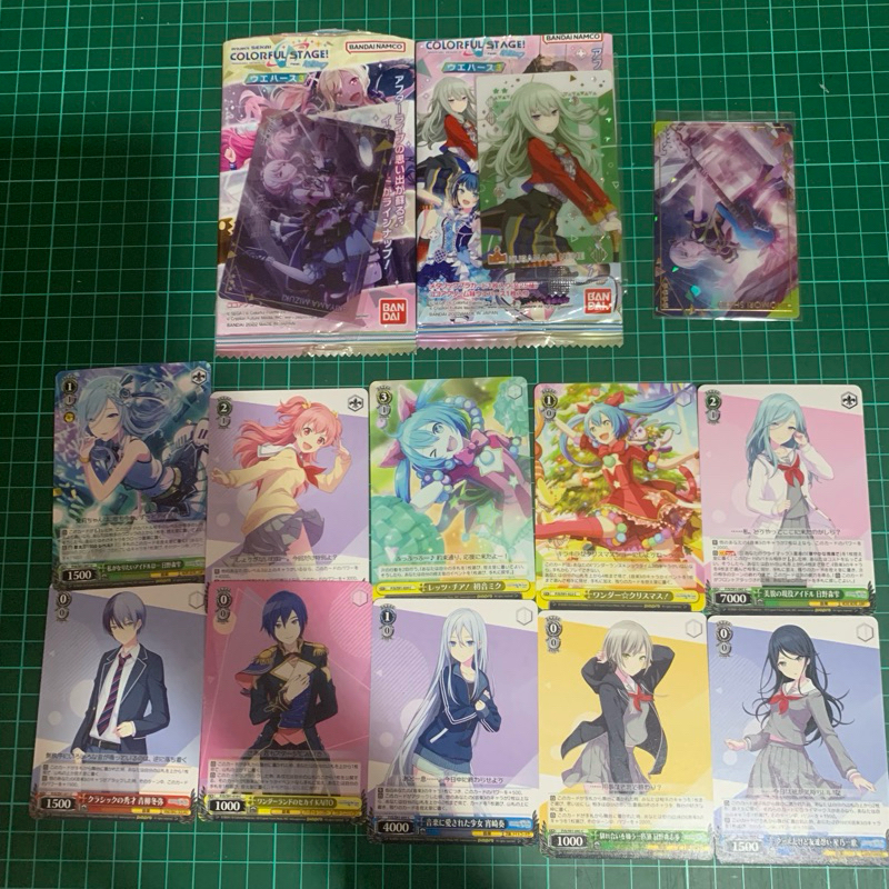 โครงการ sekai pjsk weiss schwarz เวเฟอร์การ์ดอย่างเป็นทางการ merch mizuki nene shiho shizuku toya ai