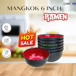 12 pcs mangkok ramen foodgrade ukuran tanggung 6 inc magkok plastik