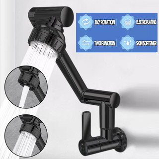 SUS304 1800°Derajat  Keran Putar  Keran Air Panas & Dingin Keran 2 Jenis Mode Air Putar Cerat Panas & Dingin Keran Wastafel Keran Wastafel Rocker Mekanis Putar Kran Kamar Mandi Bathroom Faucet / Kran Fleksibel 360 / Keran Dapur Keran Air Panas Dan Dingin