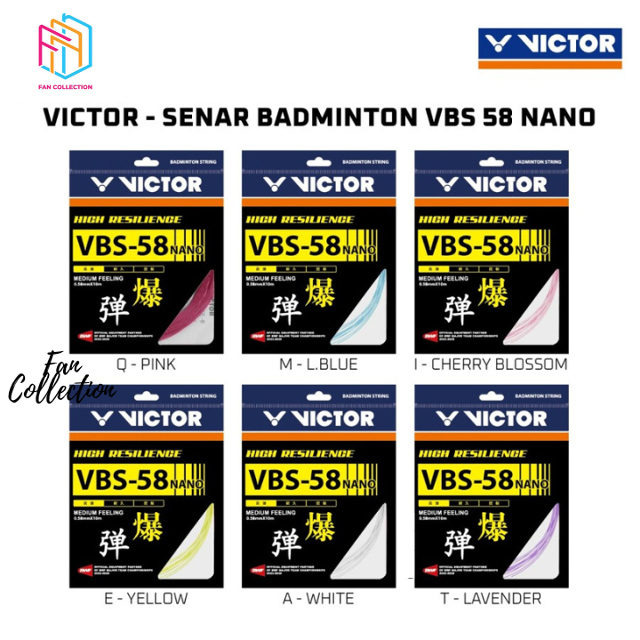 สายไม้แบดมินตัน Victor VBS 58 Nano VBS 58 N