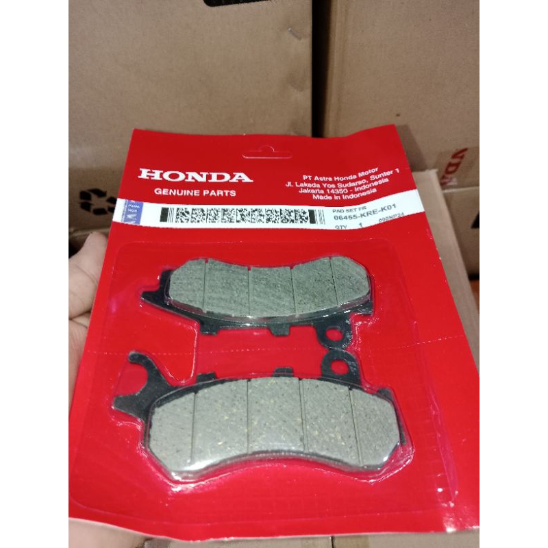 ผ้าเบรคหน้าสําหรับ PCX 150, PCX 160 ใหม่ (06455-KRE-K01)