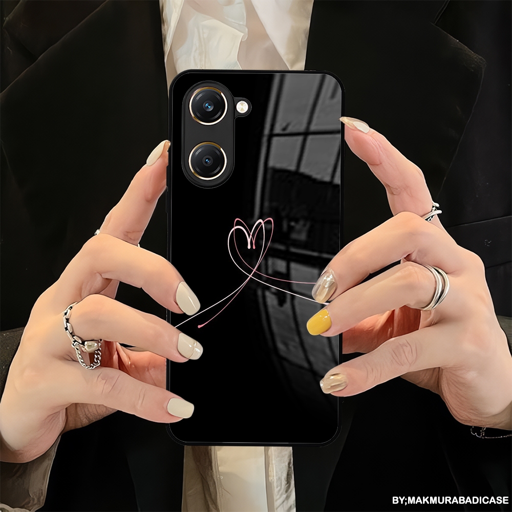 HP 2D Glossy Glass Softcase สําหรับ Vivo Y03 - Vivo Y03T - Vivo Y18 เคสล่าสุด - ซิลิโคน