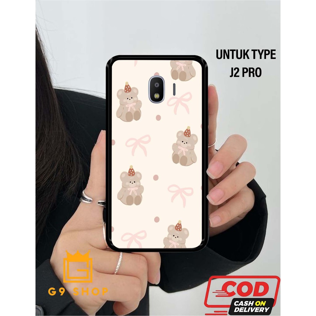 [gnine_case]เคส samsung j2 pro case Glossy-Protective )เคส(หมี)เคสนิ่ม hp-case hp-casing hp-silikon-