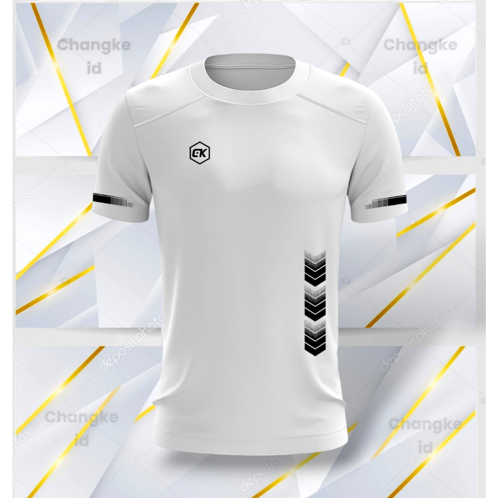 ใหม่ล่าสุดผู้ชายและผู้หญิงกีฬา SLIM FIT GYM SHIRTS SHORT-SLEEVED FITNESS SHIRTS PLAIN SPORTS BADMINT