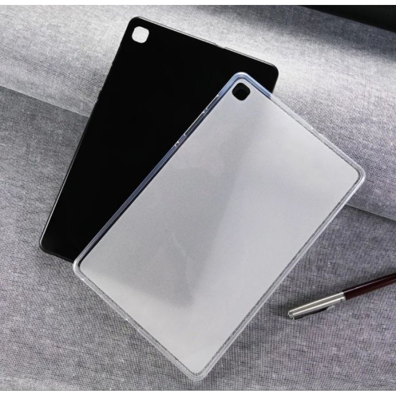Samsung Tab A7 Lite Softcase Premium Black/Case White Transparent Casing Silicone Tablet A7 Lite