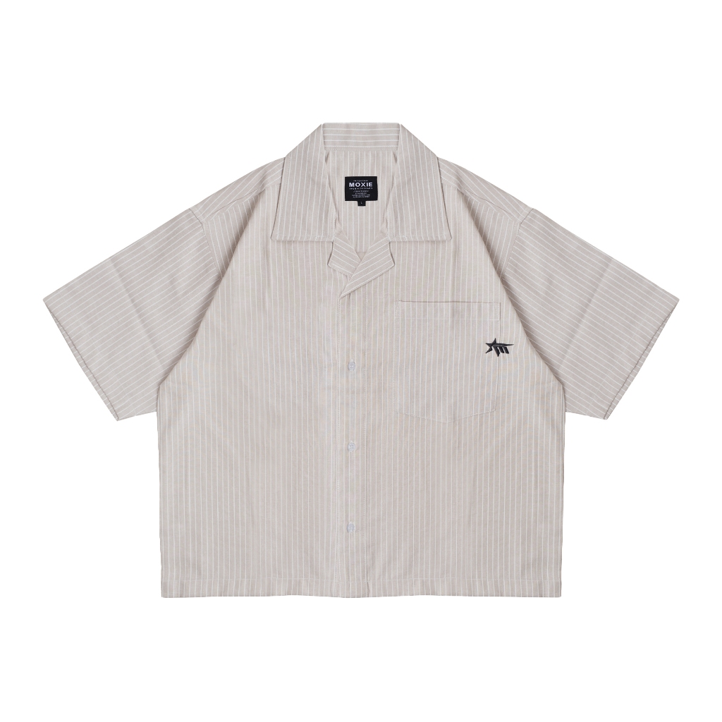 Moxie Dante Boxy Shirt - ครีม