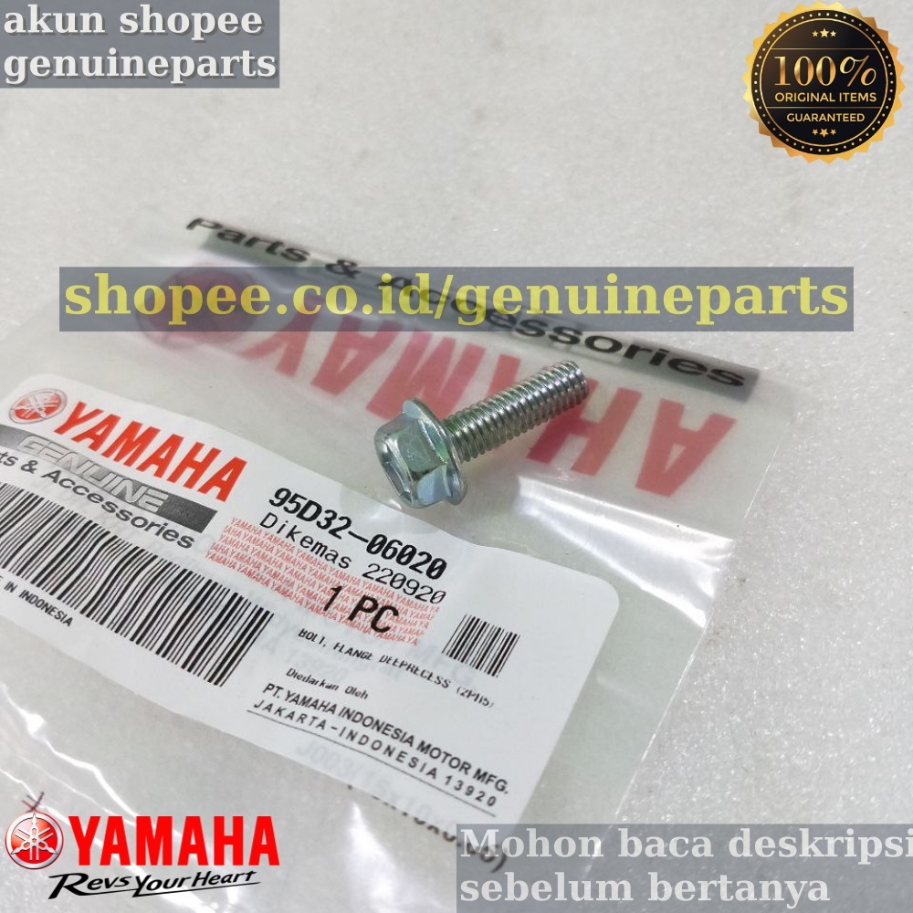 95D32-06020 YAMAHA BOLT, FLANGE DEEPRECESS (2PH5) ORIGINAL YAMAHA