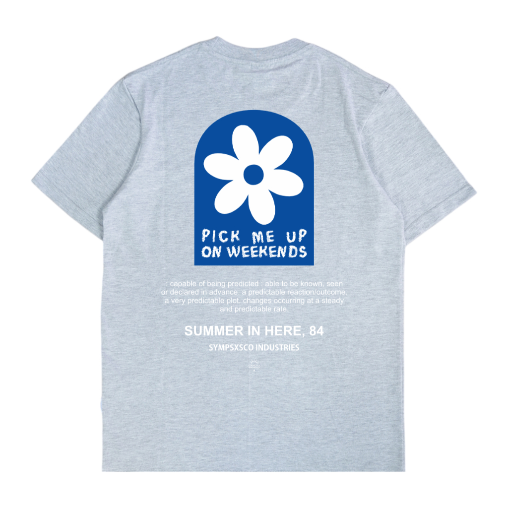 เสื้อยืดแขนสั้น Misty Grey | เสื้อยืดแขนสั้น Cotton 24s Misty Pick me up Symposia!