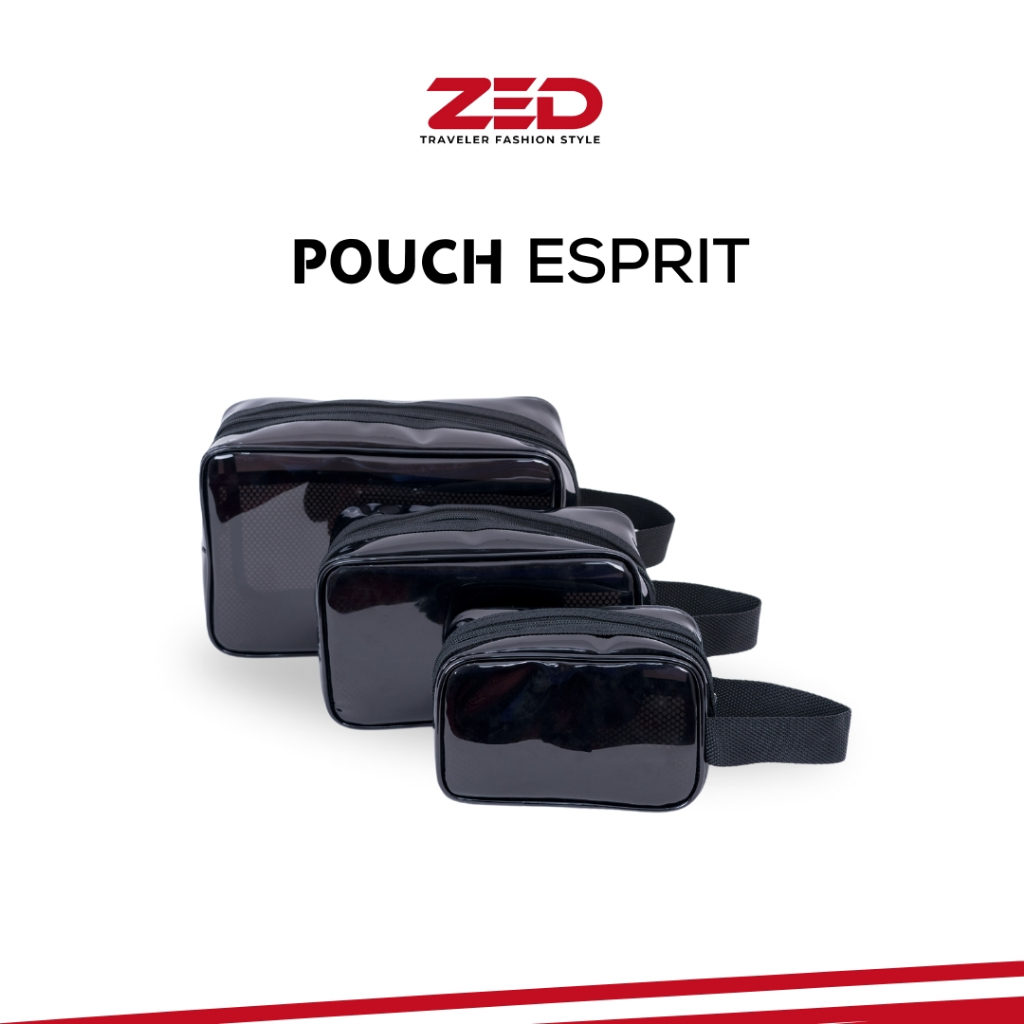 ZED กระเป๋าเดินทาง Esprit กระเป๋าสีดํา Travel Organizer ที่เก็บเครื่องสําอางอุปกรณ์อาบน้ํา
