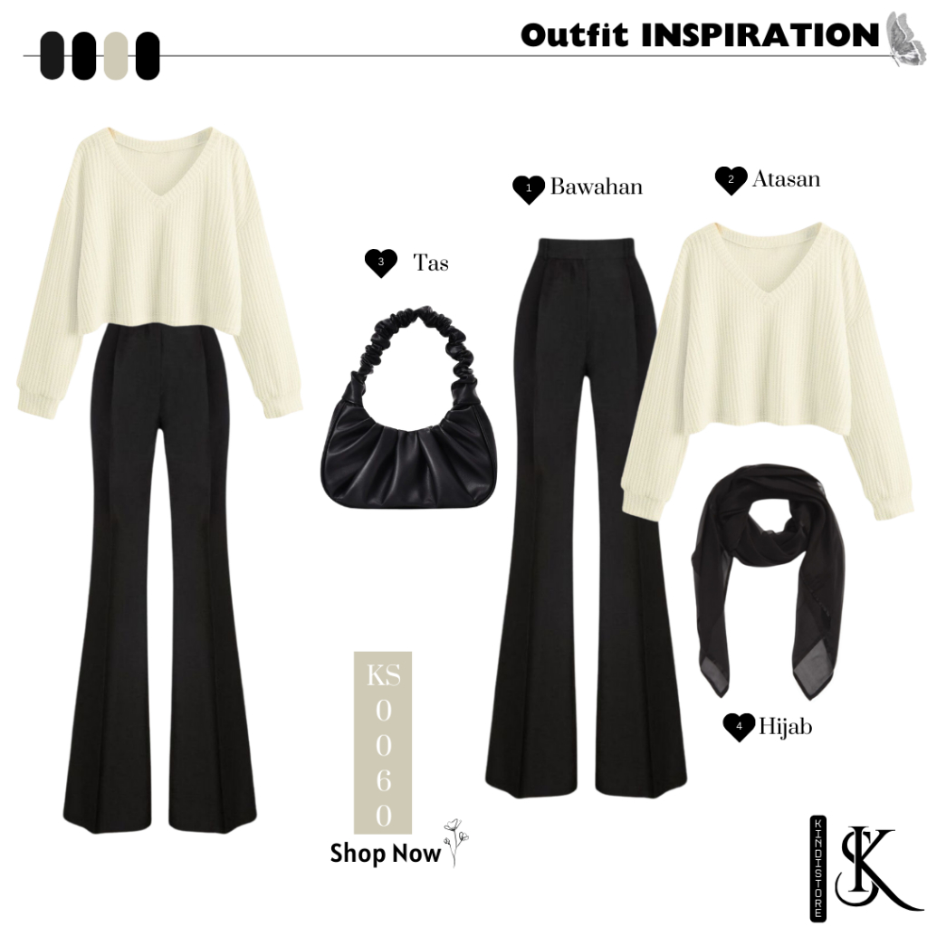 CROP TOP + CUTBRAY PANTS + DRAWSTRING BAG ฟรี HIJAB bella square ชุดเดียวสําหรับผู้หญิงร่วมสมัย KS00