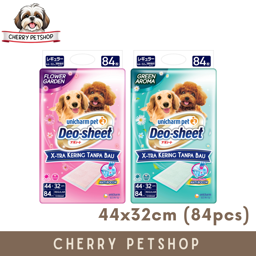 UNICHARM DEO-SHEET 44x32ซม. 84ชิ้น Green Aroma & Flower Garden