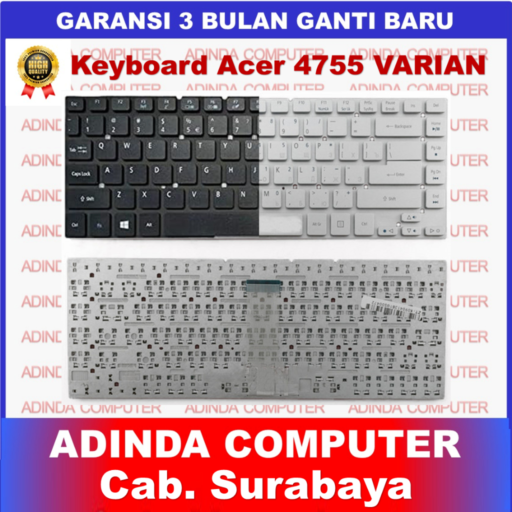 คีย์บอร์ด Acer 4755 E5-411 E1-432 3830 4830 E1-410 E1-420 E1-430 E1470 E5-471 ES1-411 4750 4755 3830