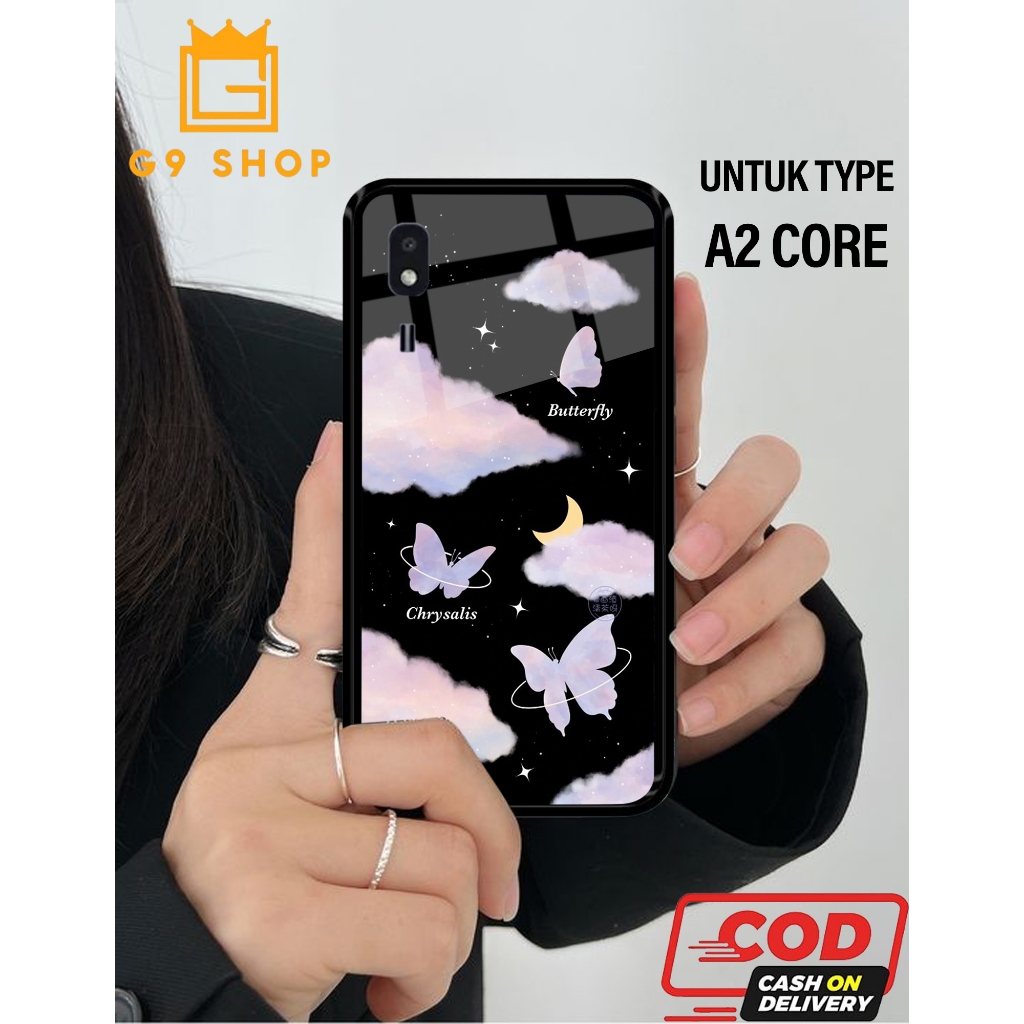 [gnine_case]casesamsung a2 core-scase Glossy-Protective )case(butterfly)softcase hp-case hp-casing h