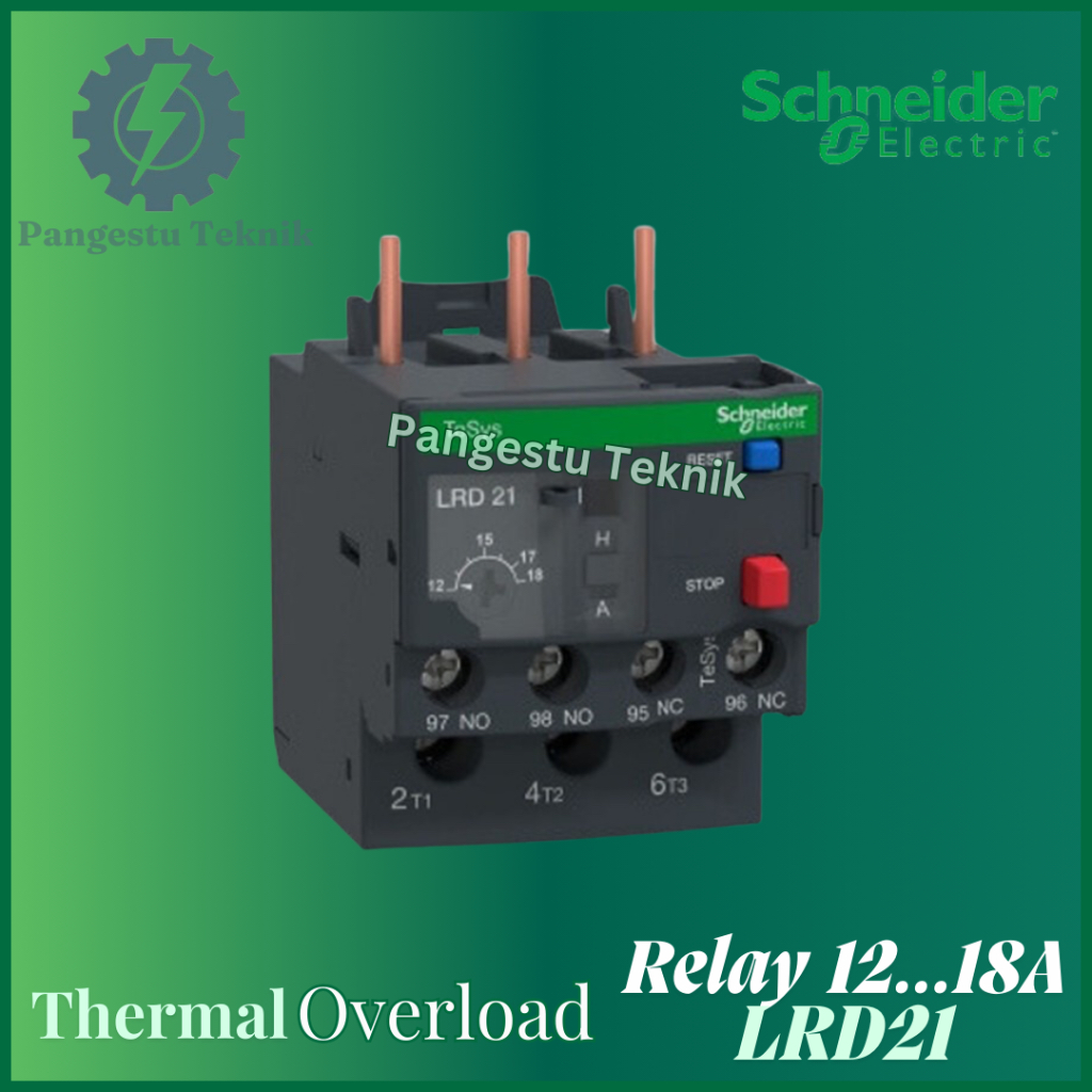 Schneider TOR 12....18A LRD 21 รีเลย์โอเวอร์โหลดความร้อน - LRD21