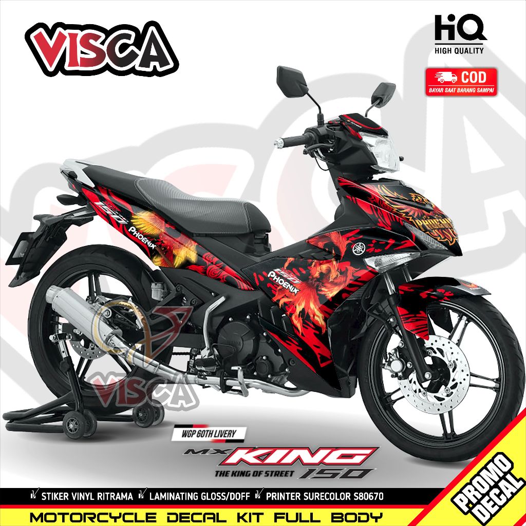 Decal Mx King 150 Full Body สติกเกอร์ Mx King 150 Full Body Striping Mx King 150 PHOENIX Variation