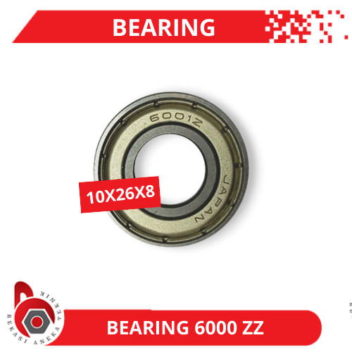 แบริ่ง 6000 ZZ N*N Bearing Japan Bearing Iron Cover Bearing 6000 ZZ