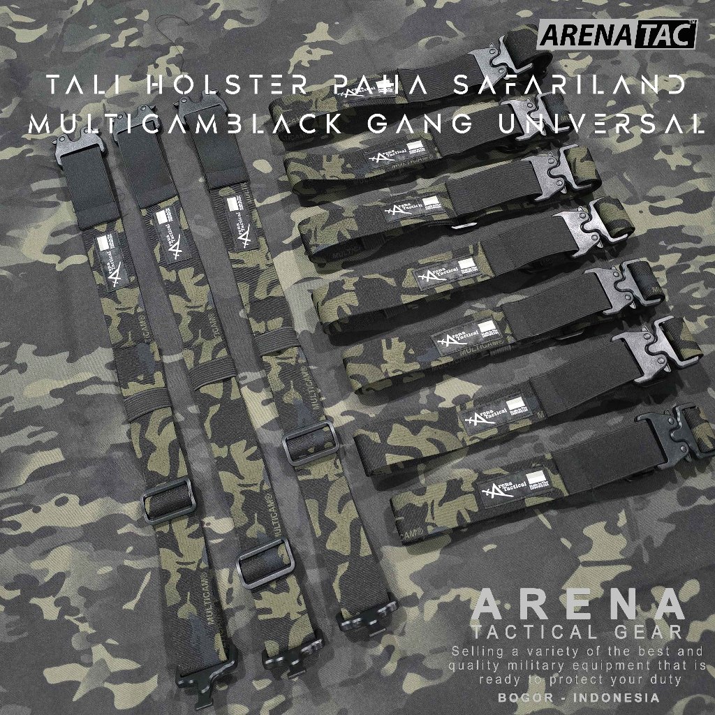 Arenatac - Safariland Multicamblack Thigh Holster Strap / MCBlack Tactical Thigh Holster Strap