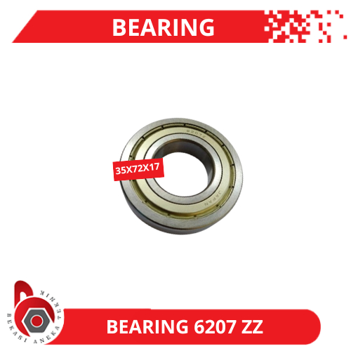 แบริ่ง 6207 ZZ N*N Japan Bearing Double Iron Cover Bearing Laker