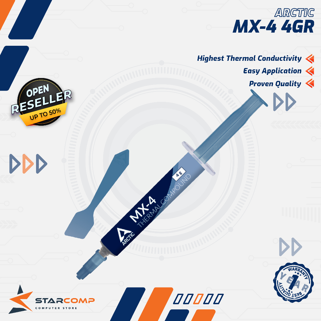 Arctic MX4 4gr Thermal Paste ประสิทธิภาพสูงสุด Thermal Compound Original