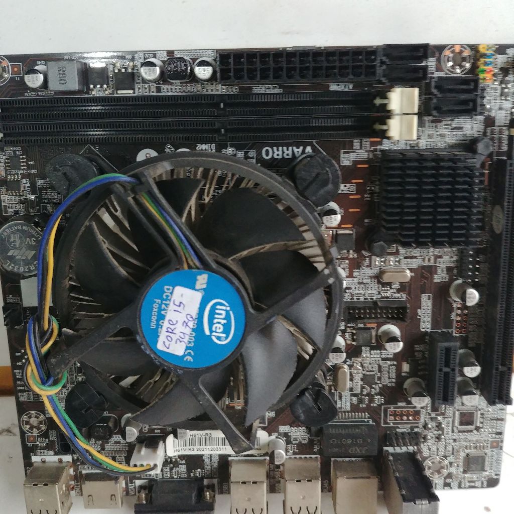 เมนบอร์ด H61 VARRO Plus Procie core i5 3470 Plus Fan HDMI Normal พร้อมใช้งาน