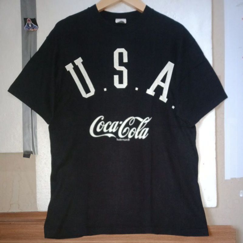 Coca COLA เสื้อยืดวินเทจในตัวไซส์ L รุ่นที่สอง