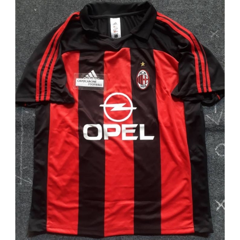 Jersey Ac milan retro 2000 2001 2002 00 01 02 2003 03 1999 99 home blockecore skena