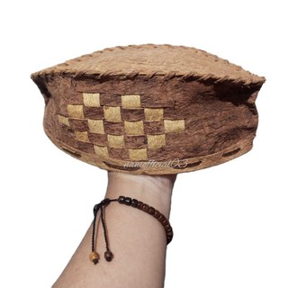 Peci kulit kayu motif Aa Boylang