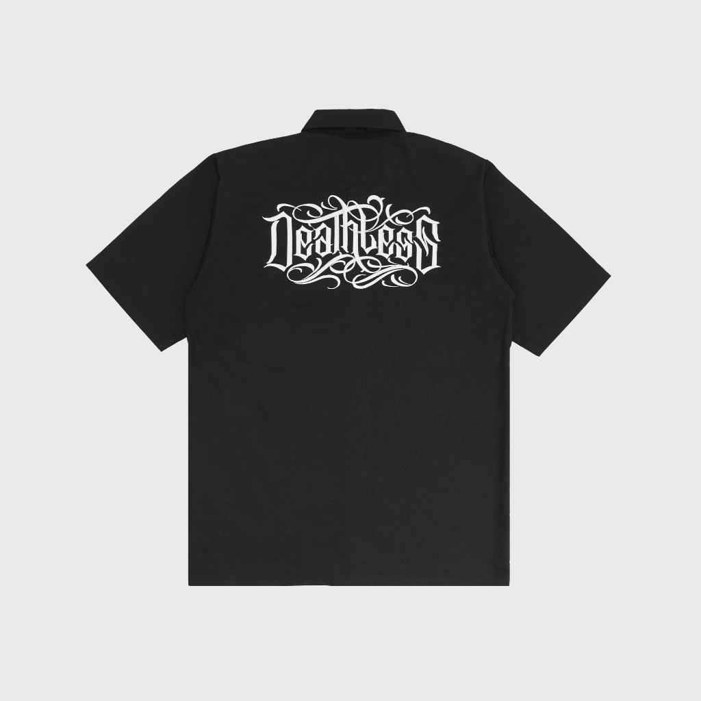 เสื้อสเวตเตอร์ทํางาน DEATHLESS | แลคริโมซา | เสื้อปัก
