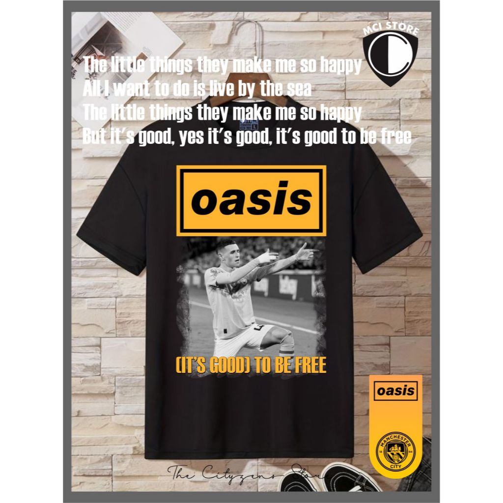 เสื้อยืด Man City Oasis Eps 9 ชาย/หญิง