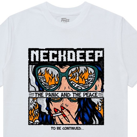 เสื้อยืดคอวีลึก | เสื้อยืดวง NECKDEEP | PUNK ROCK MUSIC DISTRO CLOTHES สําหรับผู้ชายและผู้หญิงเสื้อย
