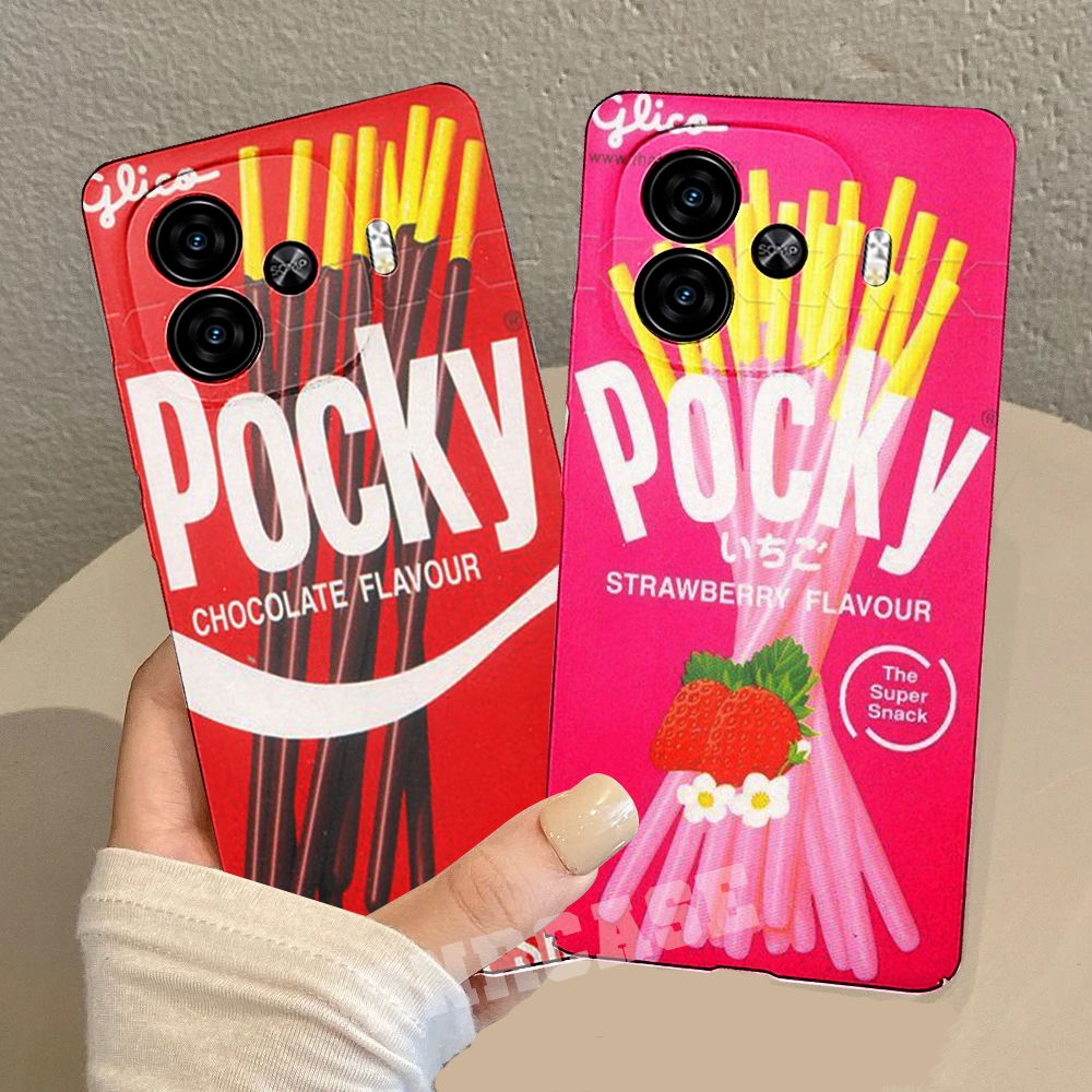 เคส Vivo IQOO Z9 Z7X Z9X Y21 Y15S Y01 V17 PRO V19 Y12 Y15 Y17 Y18 Y03 Motif Pocky การพิมพ์ Softcase ซิลิโคนฝาครอบป้องกันมือถือ - BNR - NB04
