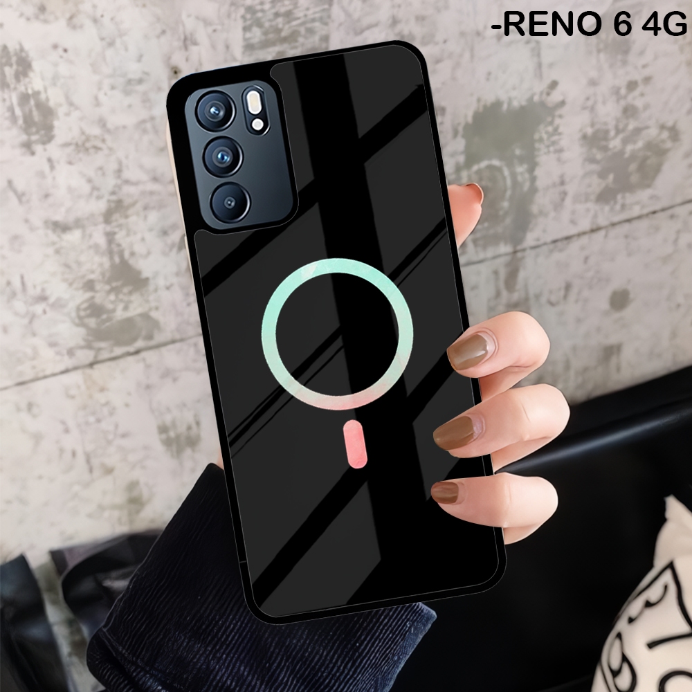 HP Oppo Reno 6 5 4 4G Reno 6 7 8 7z 8z 5G กรณีล่าสุด Hardcase 2D Glossy Glass Case Oppo Reno 6 4G แฟ
