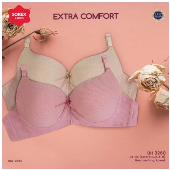 Sorex Push Up Bra With Underwire 3260 Size 34B (B75) 36B (B80)