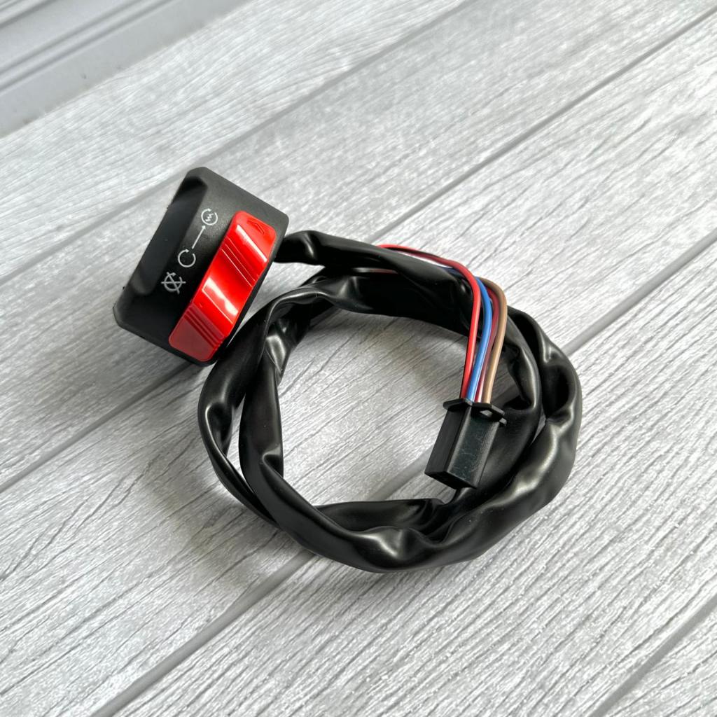 MESIN TOMBOL RIGHT SWITCH XABRE รุ่น 1 ปุ่ม ON OFF CONTACT และ STARTER ENGINE HOLDER SWITCH ORIGINAL