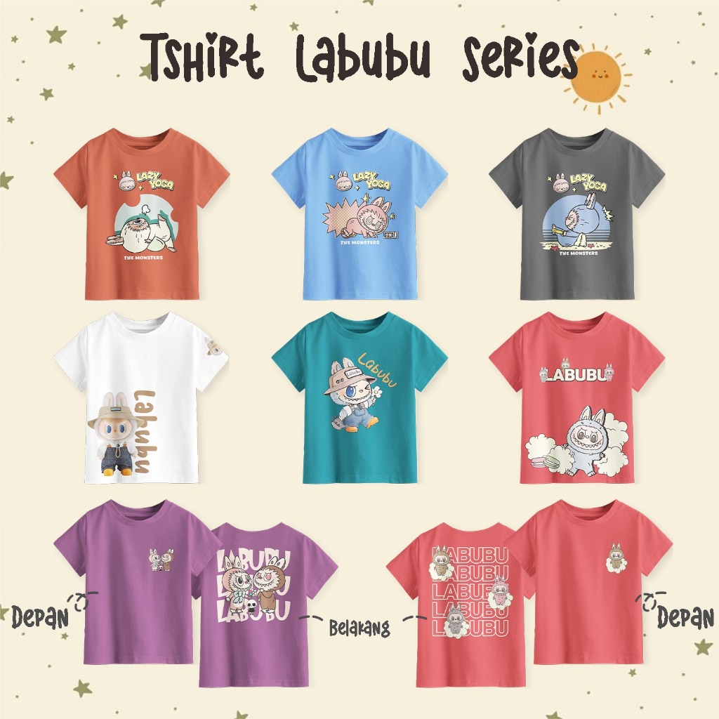 Unisex Character Series Short Sleeve Kids Top