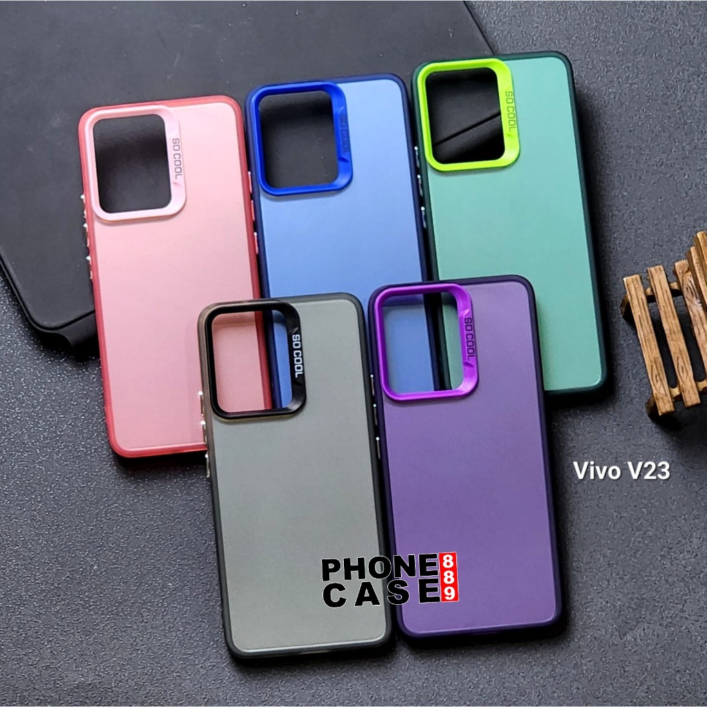 VIVO V23 5G CASE IMD PLATE HOLOGRAM CASE SOCOOL VIVO V23 5G