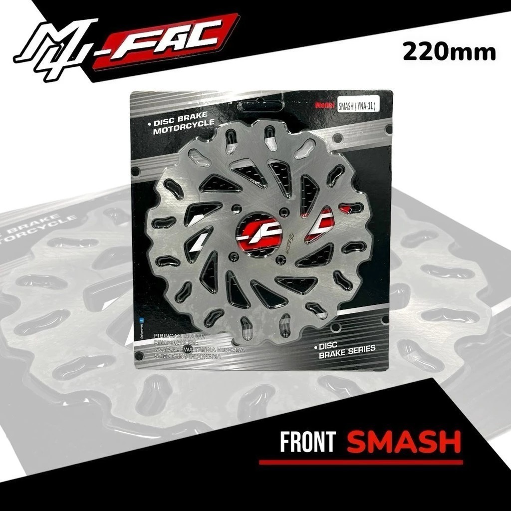 จานหน้า Mufac Suzuki SMASH 220MM รุ่นเกียร์ธรรมดาดิสก์