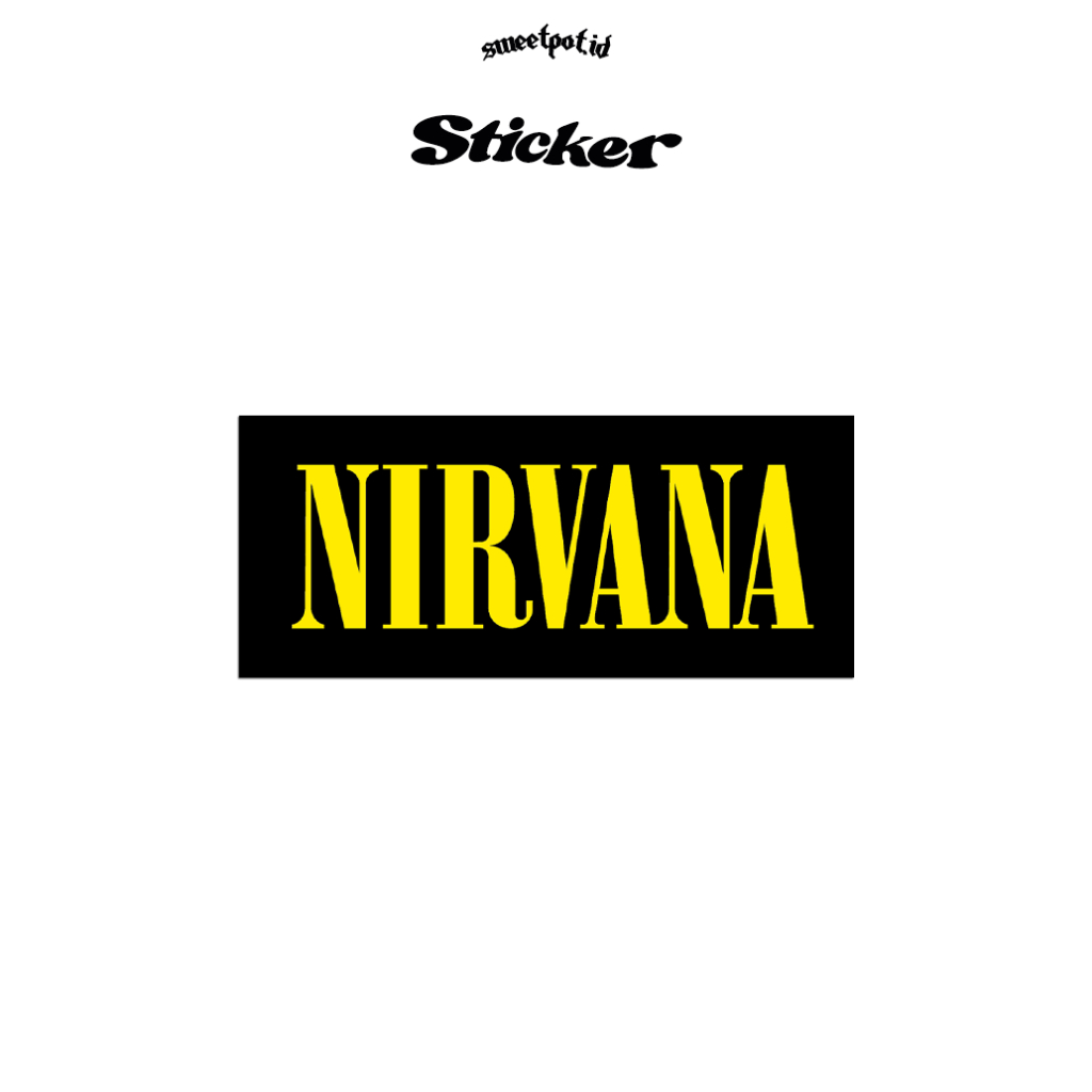 สติ๊กเกอร์ NIRVANA / KURT COBAIN / DAVE GROHL / BIJIAN STICKER / สติ๊กเกอร์โลหะ / สติ๊กเกอร์ป๊อป / ส