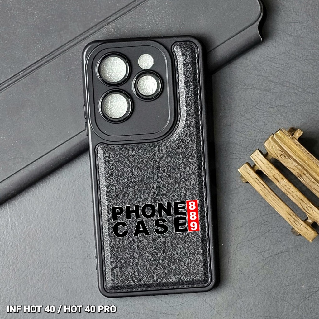 INFINIX HOT 40 INFINIX HOT 40 PRO CASE LEATHER PRO BLACK CASE BLACK INFINIX HOT 40 INFINIX HOT 40 PR
